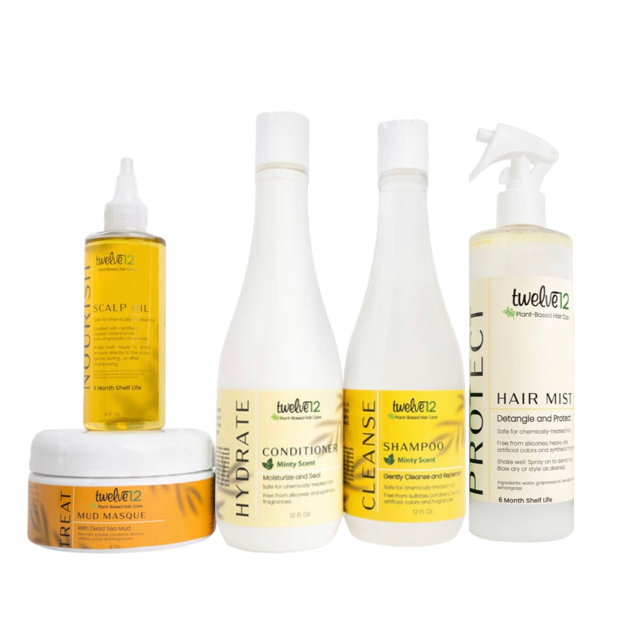 トリートメント twelve12 Twelve12 Complete Hair Health Kit Mint Scent (Clarifying