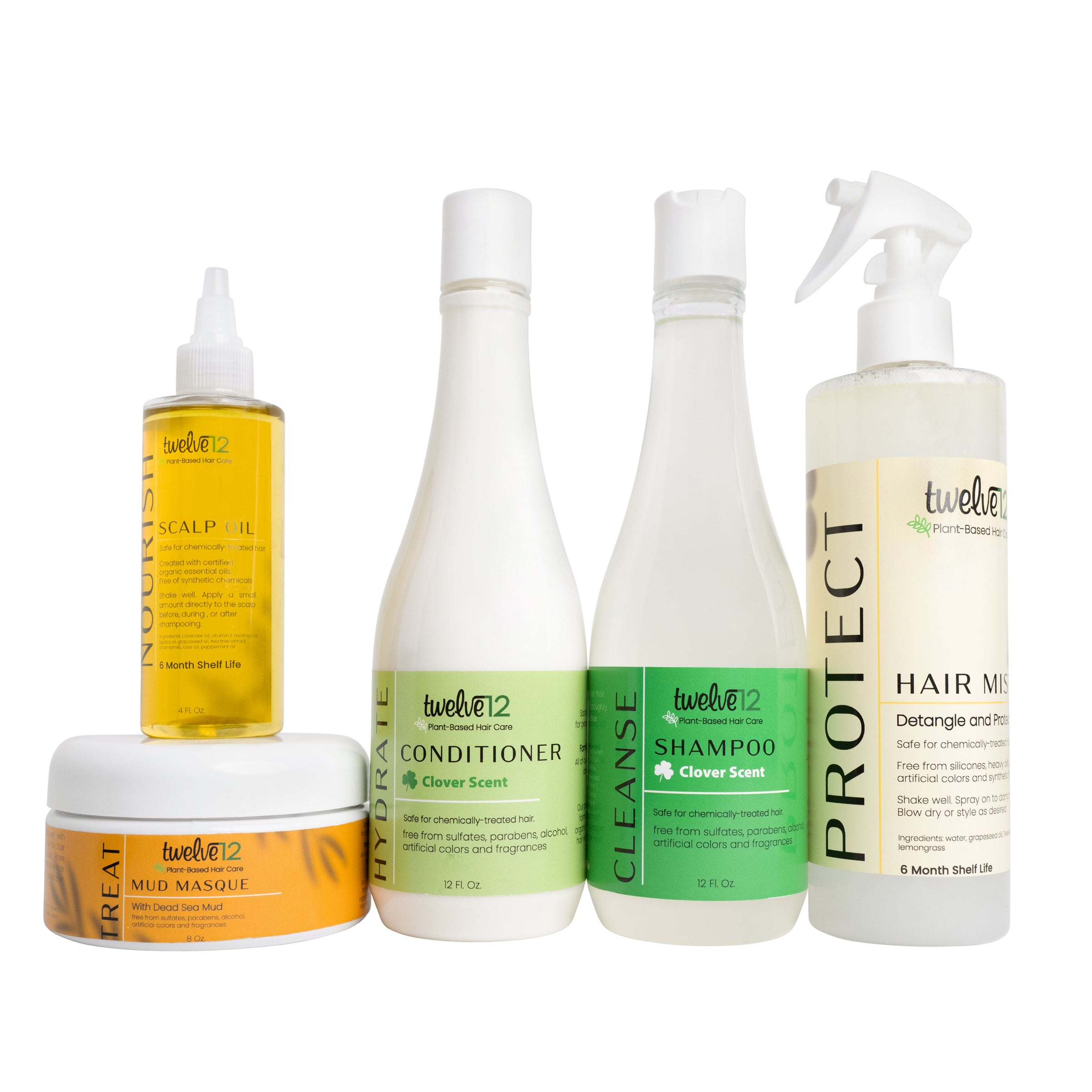 トリートメント twelve12 Twelve12 Complete Hair Health Kit Clover Scent (Clarifying